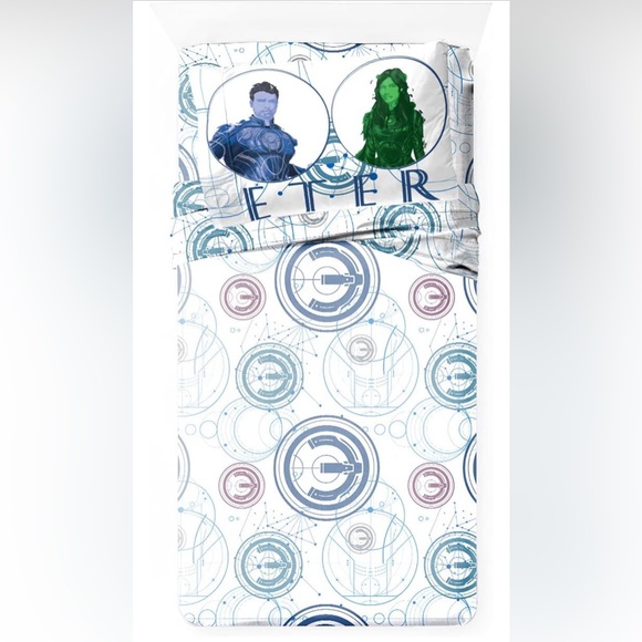 Marvel Eternals Space Force Full Sz 4 Pc Super Soft & Cozy Kid’s👦🏻👧🏻Bedding - Picture 9 of 9